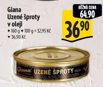 Albert Giana Uzené šproty v oleji nabídka