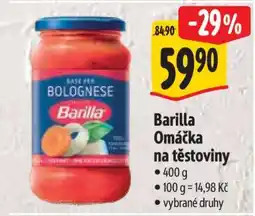 Albert Barilla Omáčka na těstoviny nabídka