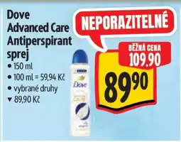 Albert Dove Advanced Care Antiperspirant sprej nabídka