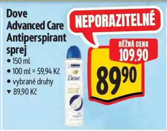 Albert Dove Advanced Care Antiperspirant sprej nabídka