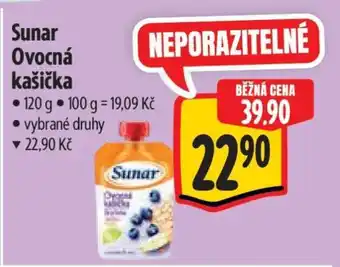 Albert Sunar ovocná kašička nabídka