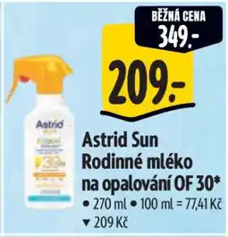 Albert Astrid Sun Rodinné mléko na opalování OF 30 nabídka