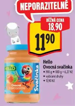 Albert Hello Ovocná svačinka nabídka
