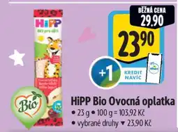 Albert HiPP Bio Ovocná oplatka nabídka
