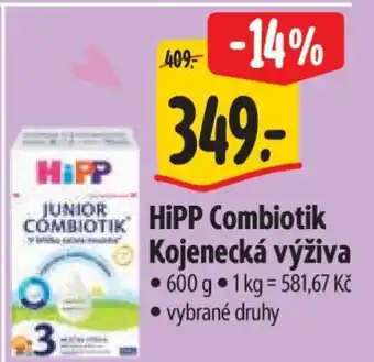 Albert HiPP Combiotik kojenecká výživa nabídka