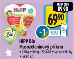 Albert HiPP Bio Masozeleninový příkrm nabídka
