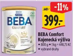Albert BEBA Comfort kojenecká výživa nabídka