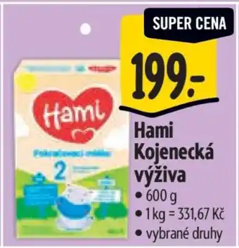 Albert Hami kojenecká výživa nabídka