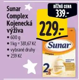 Albert Sunar Complex kojenecká výživa nabídka