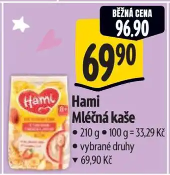 Albert Hami Mléčná kaše nabídka