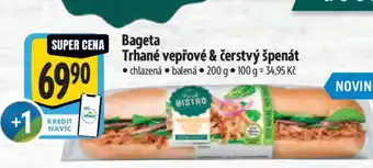 Albert Bageta Trhané vepřové & čerstvý špenát nabídka