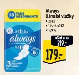 Albert Always Dámské vložky nabídka