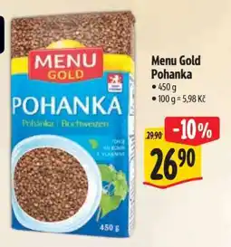 Albert Menu Gold pohanka nabídka