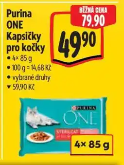 Albert Purina ONE Kapsičky pro kočky nabídka