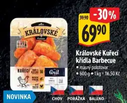 Albert Královské Kuřecí křídla Barbecue nabídka