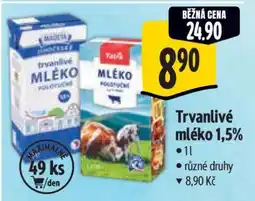 Albert Trvanlivé mléko 1,5 nabídka