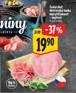 Albert Česká chuť Mistrovská šunka nejvyšší jakosti - vepřová nabídka