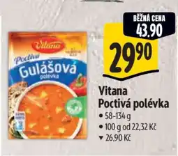 Albert Vitana Poctivá polévka nabídka