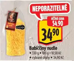 Albert Babiččiny nudle nabídka