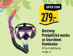 Albert Bestway Potápěčská maska se šnorchlem Dominator nabídka
