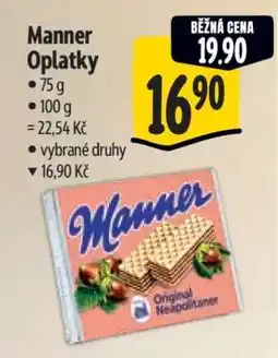 Albert Manner oplatky nabídka