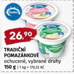 Terno Tradiční pomazánkové nabídka