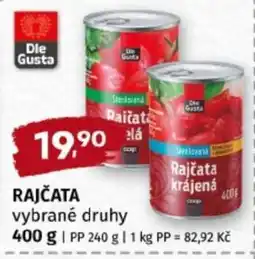 Terno RAJČATA vybrané druhy nabídka
