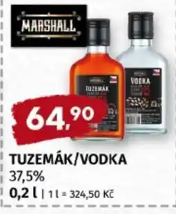 Terno TUZEMÁK, VODKA nabídka