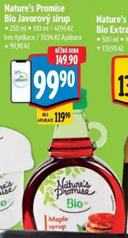 Albert Nature's Promise Bio Javorový sirup nabídka