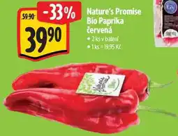 Albert Nature's Promise Bio Paprika červená, 2 ks nabídka