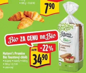 Albert Nature's Promise Bio Toustový chléb nabídka