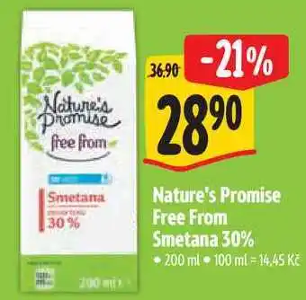 Albert Nature's Promise Free From Smetana 30% nabídka