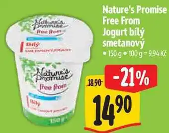 Albert Nature's Promise Free From Jogurt bílý smetanový nabídka
