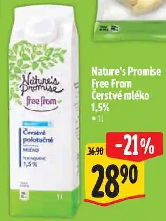 Albert Nature's Promise Free From Čerstvé mléko 1,5% nabídka