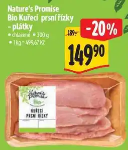 Albert Nature's Promise Bio Kuřecí prsní řízky - plátky nabídka