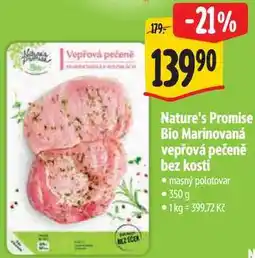 Albert Nature's Promise Bio Marinovaná vepřová pečeně bez kosti nabídka