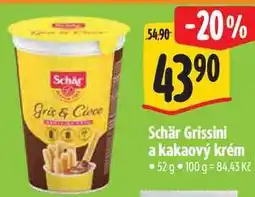 Albert Schär Grissini a kakaový krém nabídka