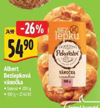 Albert Albert Bezlepková vánočka nabídka