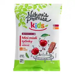Albert Nature's Promise Kids Müsli tyčinky višňové 70g nabídka