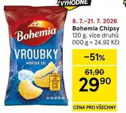 Tesco Bohemia Chipsy nabídka