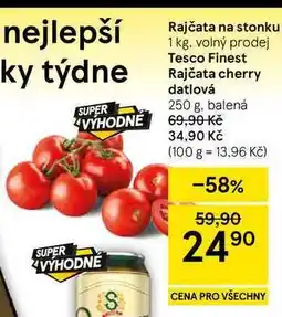 Tesco Rajčata na stonku, 1 kg, volný prodej nabídka