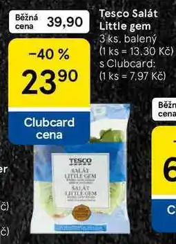 Tesco Tesco Salát Little gem, 3 ks. balený nabídka