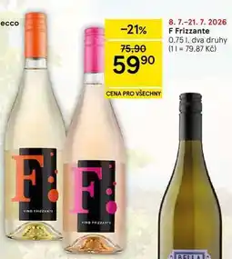 Tesco F Frizzante, 0.75 l, dva druhy nabídka