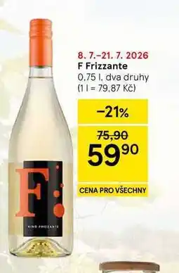 Tesco F Frizzante, 0.75 l, dva druhy nabídka