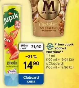 Tesco Prima Jupík Vodová zmrzlina nabídka