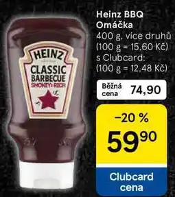 Tesco Heinz BBQ Omáčka, 400 g, více druhů nabídka