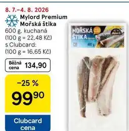 Tesco Mylord Premium Mořská štika, 600 g, kuchaná nabídka