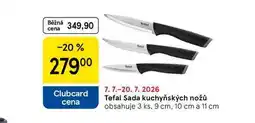 Tesco Tefal Sada kuchyňských nožů obsahuje, 3 ks, 9 cm, 10 cm a 11 cm nabídka