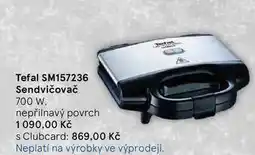Tesco Tefal SM157236 Sendvičovač 700 W, nepřilnavý povrch nabídka