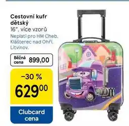 Tesco Cestovní kufr dětský 16, více vzorů nabídka